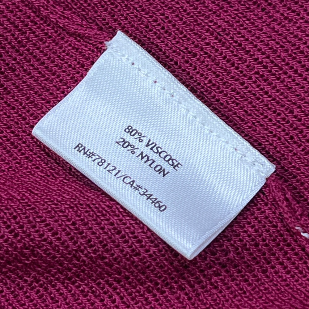 Eileen Fisher Women's M Red Cardigan‎ Wrap Long Sleeve Open Knit Sweater Layer - Picture 6 of 9
